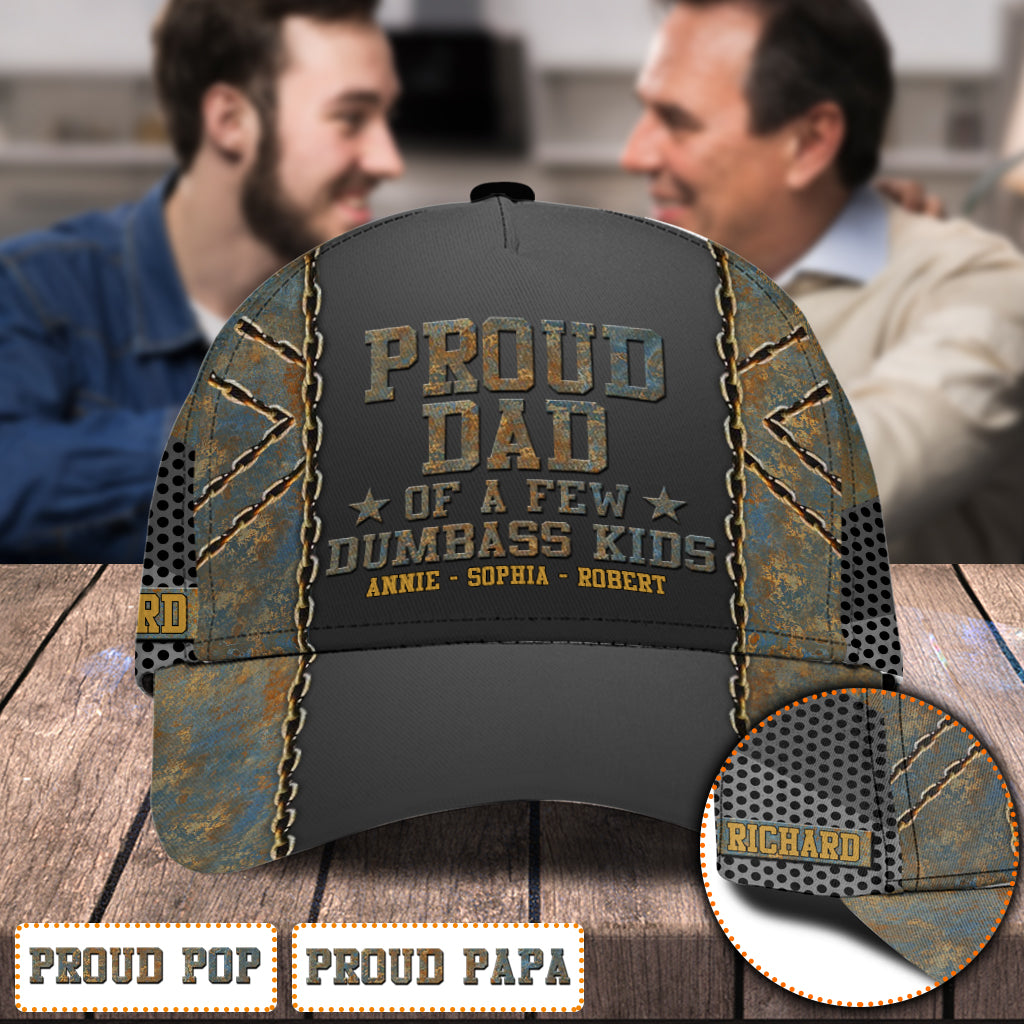 Papa fier - Casquette classique personnalisée pour père
