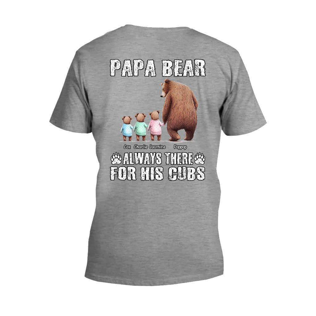 Papa Ours Toujours Présent pour Ses Petits - T-shirt et Sweat à capuche personnalisés pour papa