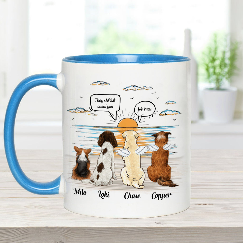 Ils parlent encore de toi - Mug personnalisé avec motif chien