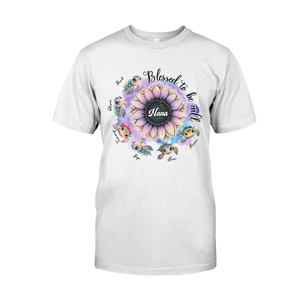 Blessed To Be Called Nana Any Title - Personalized Grandma T-shirt And Hoodie