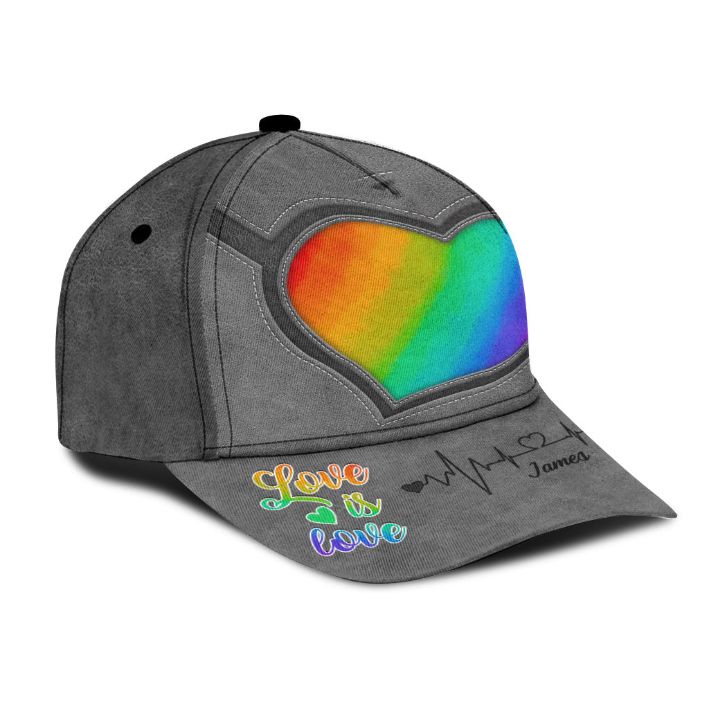 L'amour c'est l'amour - Casquette classique personnalisée de soutien à la communauté LGBT