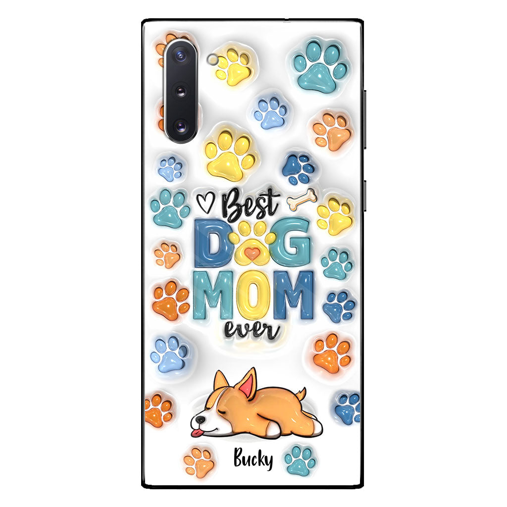 Meilleur papa/maman de chien au monde - Coque de téléphone personnalisée pour chien