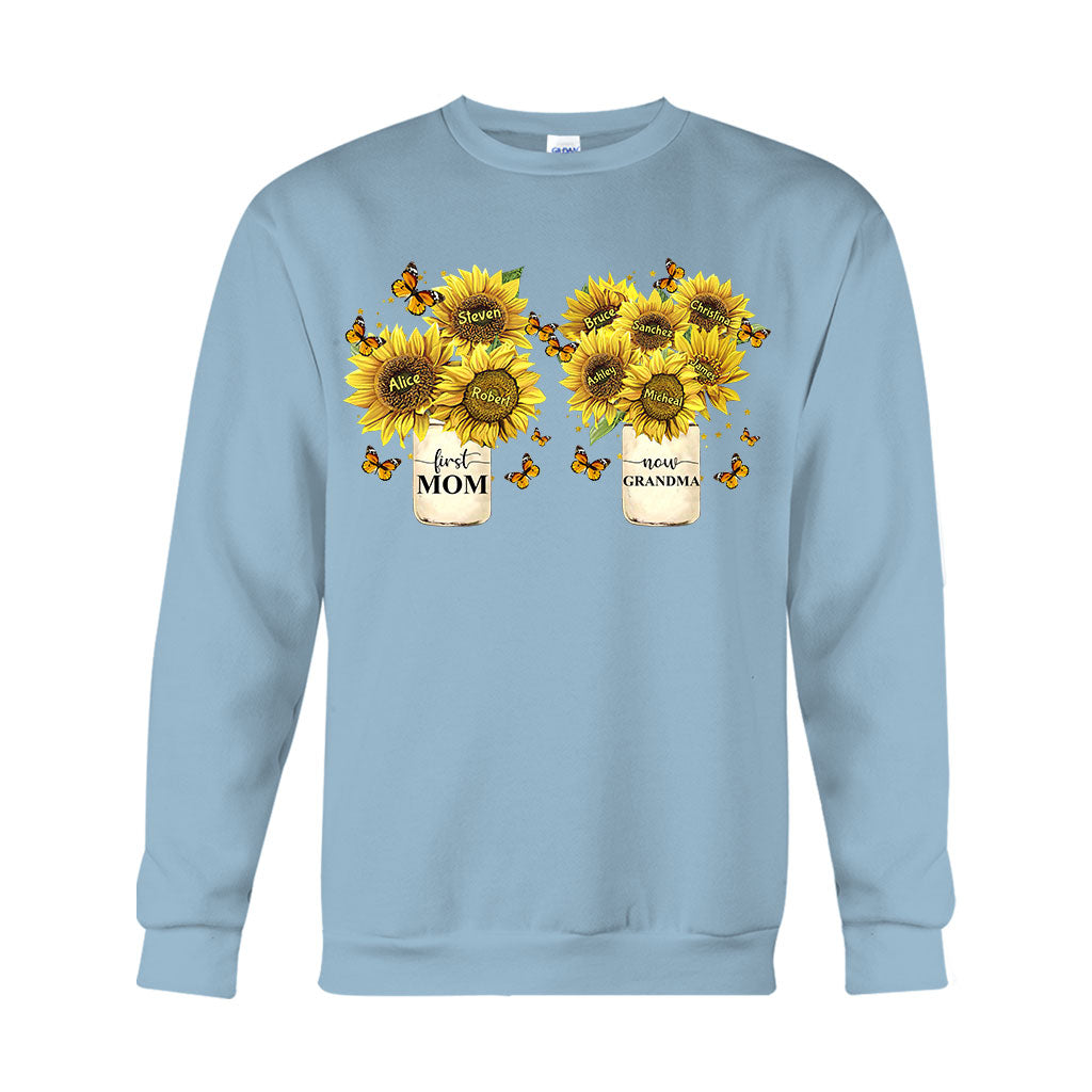 D'abord maman, maintenant grand-mère - T-shirt et sweat à capuche personnalisés pour grand-mère