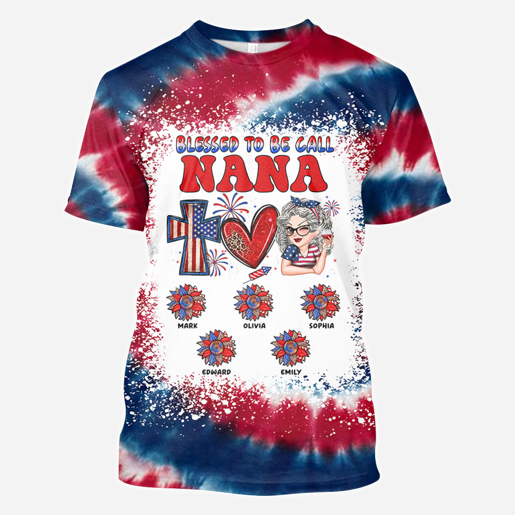Foi, Amour, Liberté, Bénie d'être appelée - T-shirt personnalisé pour grand-mère