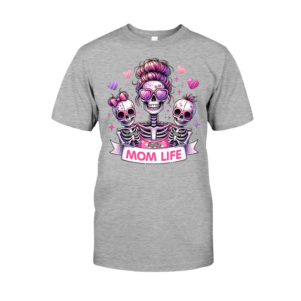 Vie de maman - T-shirt et sweat à capuche personnalisés avec tête de mort