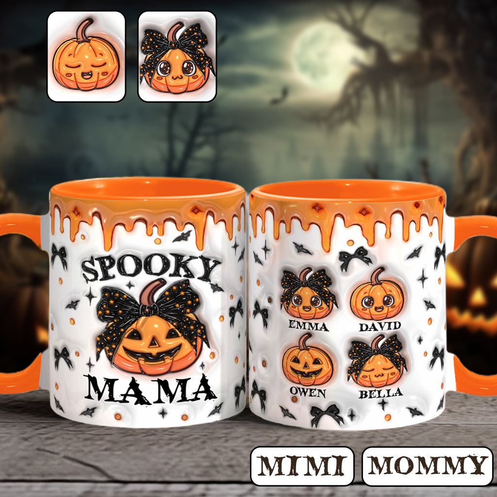 Spooky Mama Grandma Nana - Gift for mom - Personalized Accent Mug
