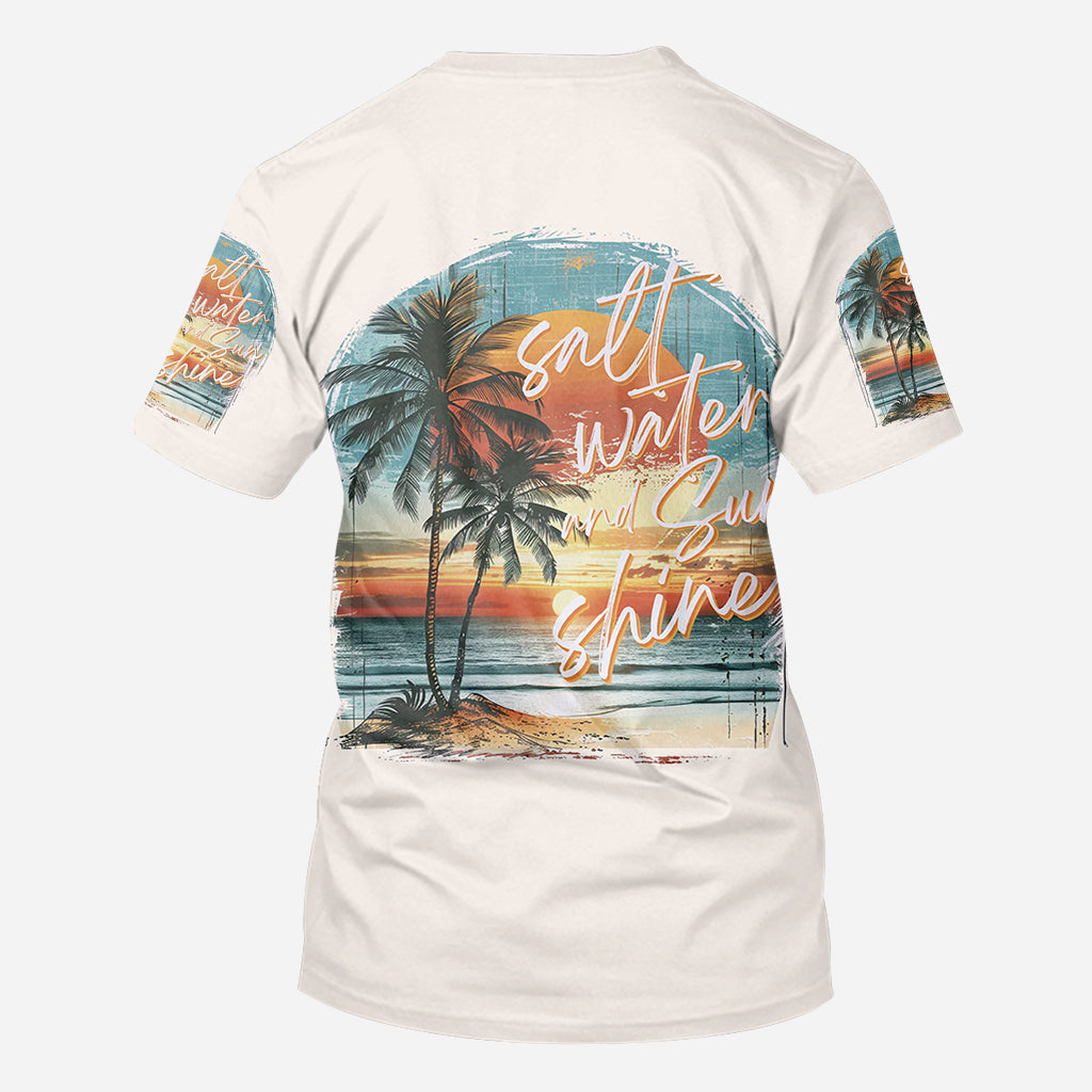 T-shirt personnalisé « Salt Water Sunshine » pour amoureux de la mer