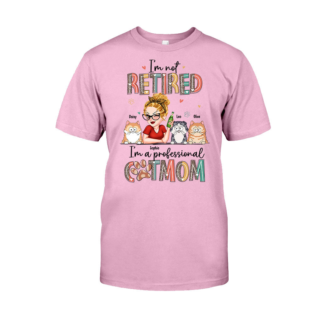 Je ne suis pas à la retraite, je suis une maman professionnelle de chien/chat ! – T-shirt et sweat à capuche personnalisés pour chiens