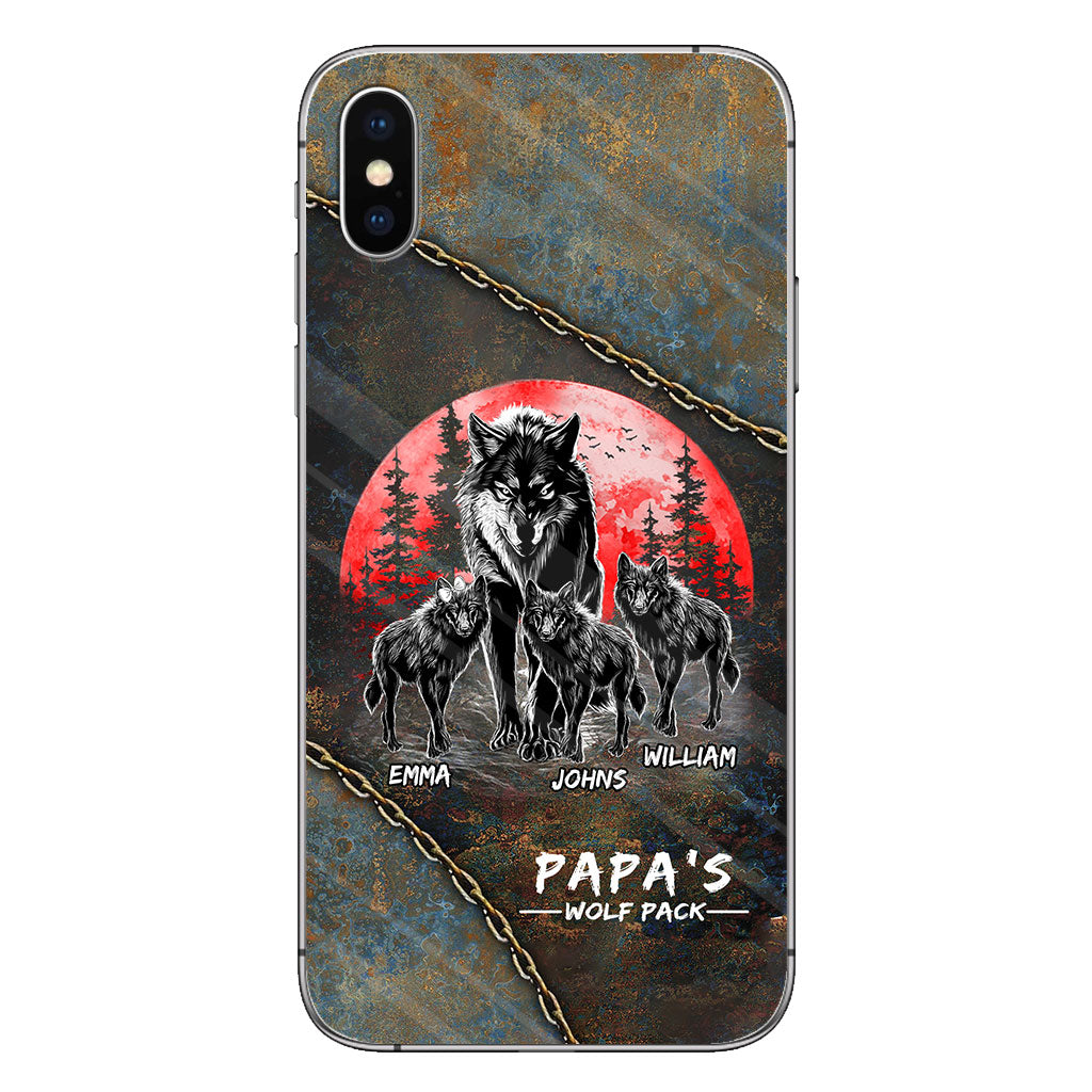 Papa Wolf Pack - Personalized Father Phone Case