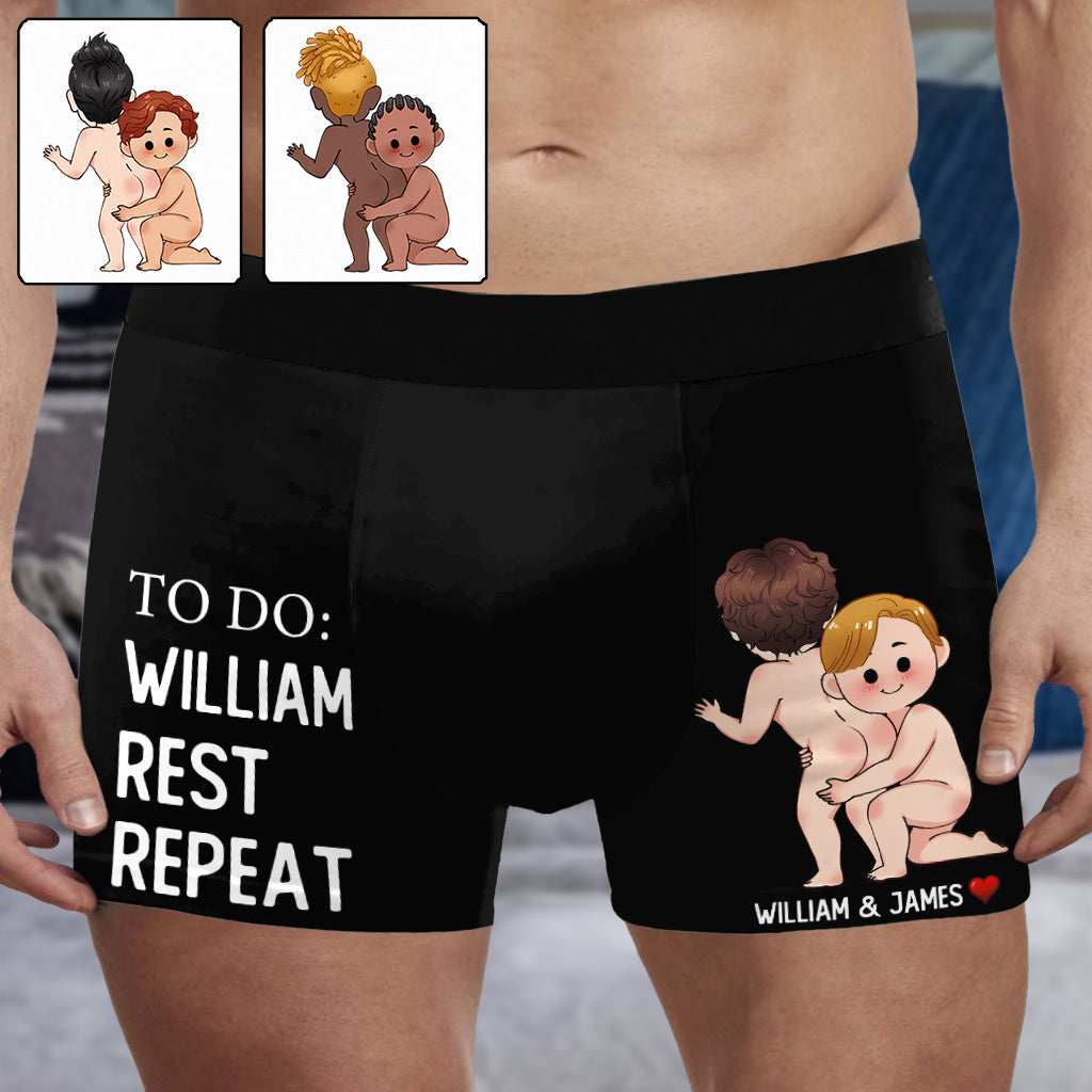 Liste de choses à faire - Boxers personnalisés pour hommes en soutien à la communauté LGBT