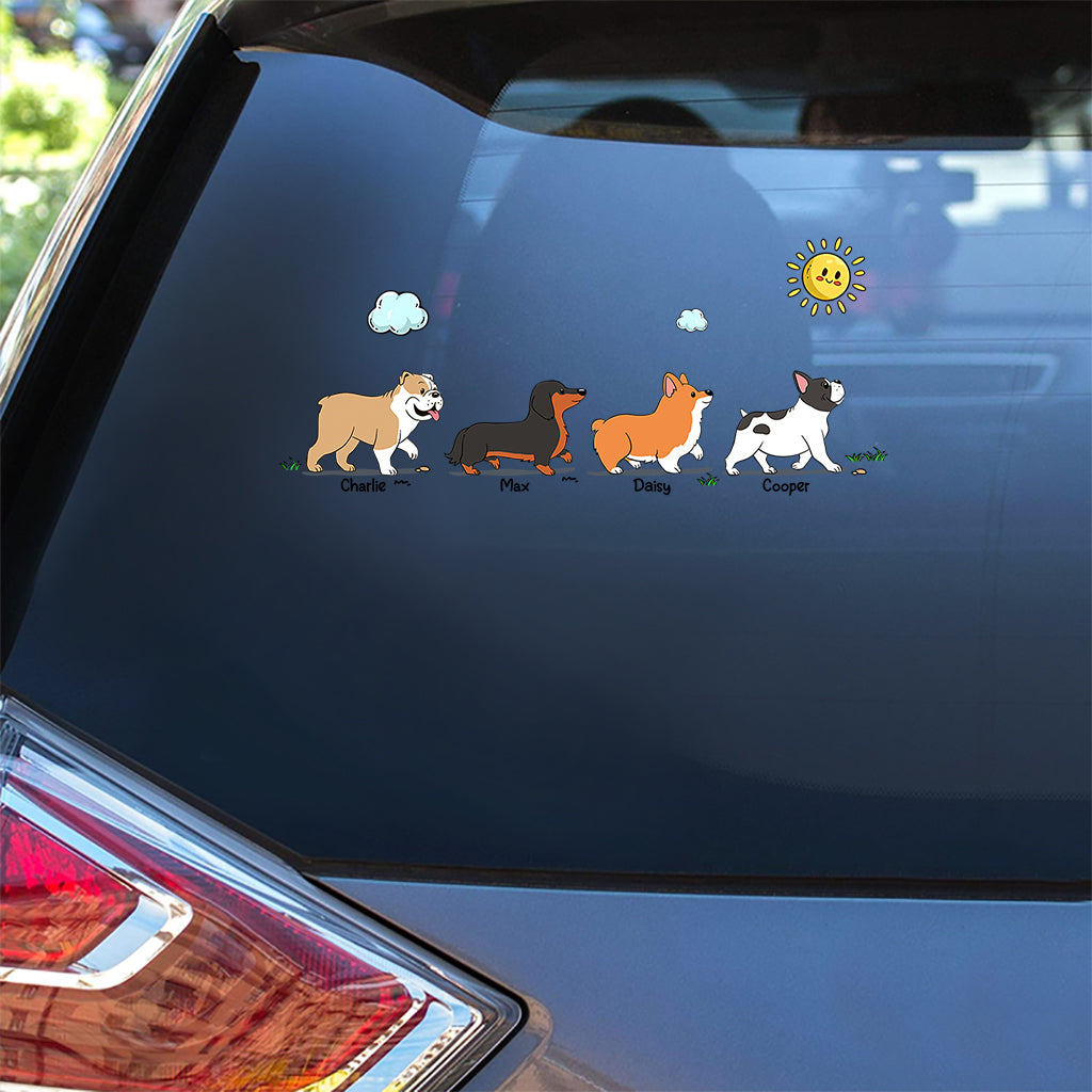The Walking Dogs - Personalized Dog Decal Full