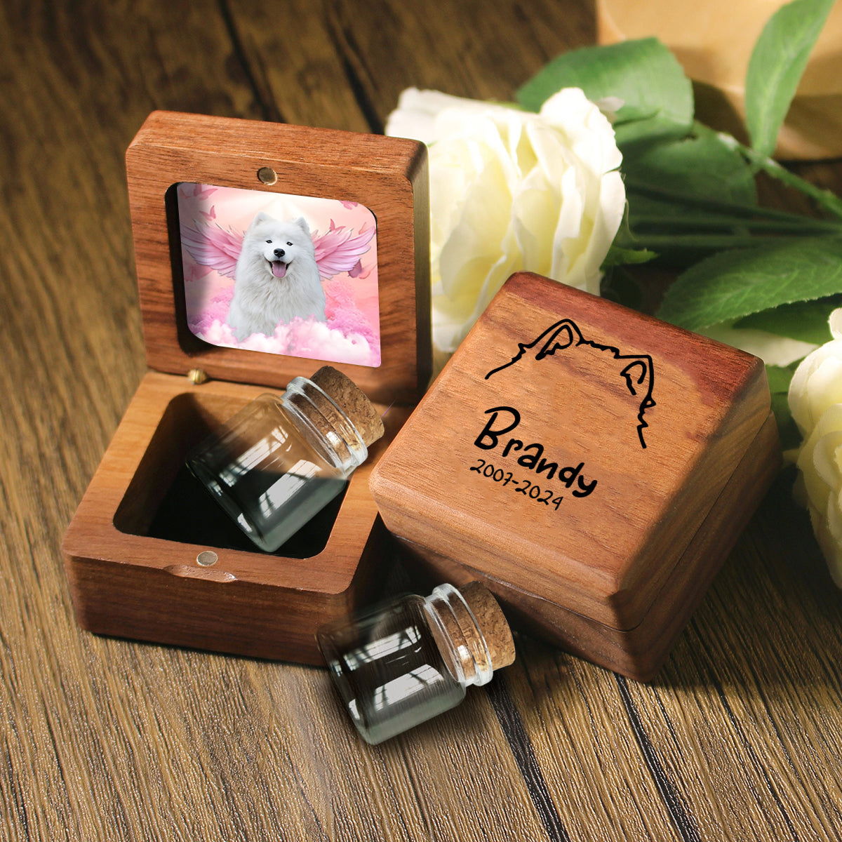 Tu me manques beaucoup - Souvenir personnalisé en fourrure de chien