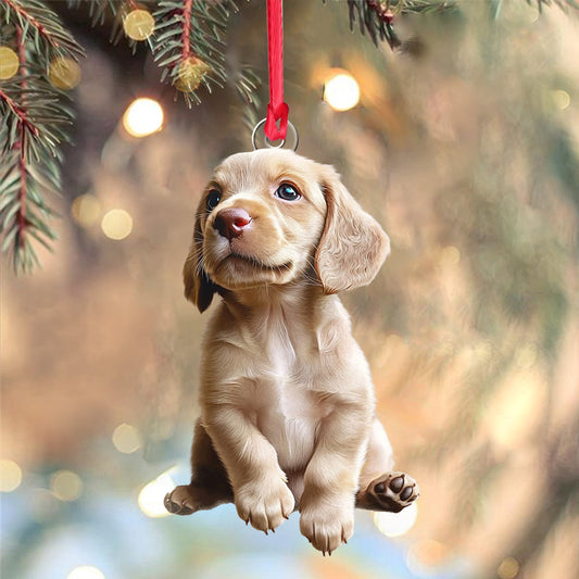 Ornement photo personnalisé - Ornement de chien personnalisé en forme de chien