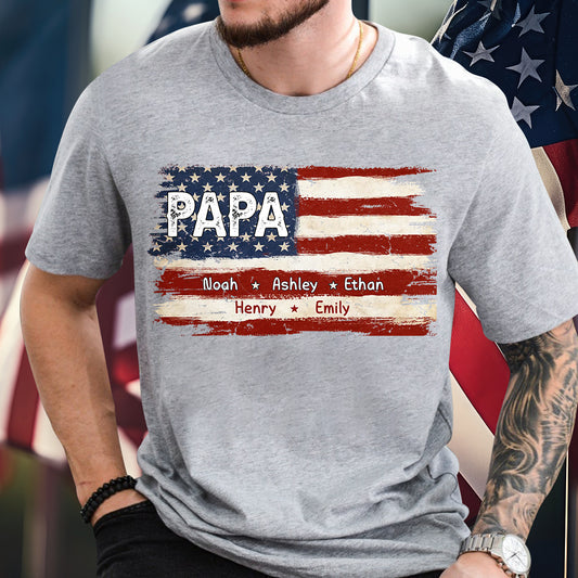La vie de papa pour le 4 juillet - T-shirt et sweat à capuche personnalisés pour papa