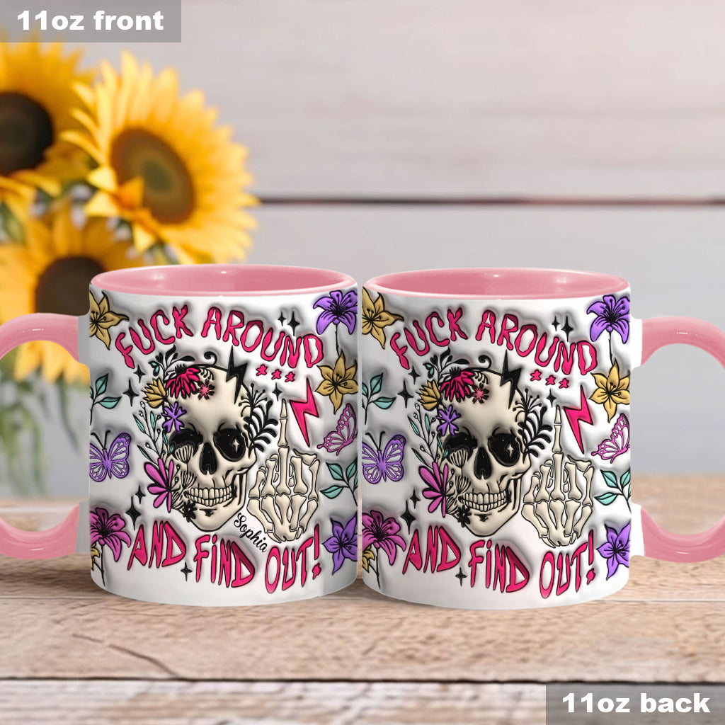 Fais des bêtises et découvre la vérité - Mug personnalisé à motif crâne