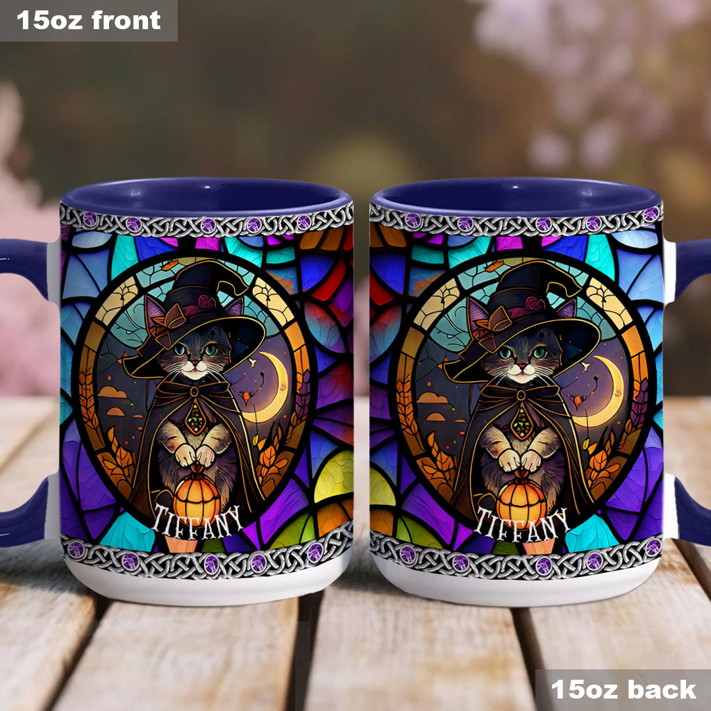 Mug personnalisé Sorcière en vitrail - Magnifique mug à motif sorcière