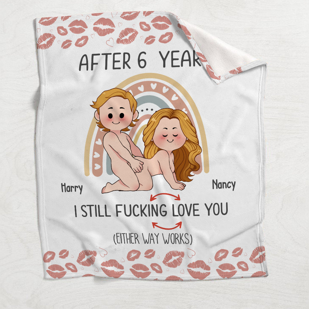 Couverture personnalisée pour couple « Après des années, je t’aime toujours »