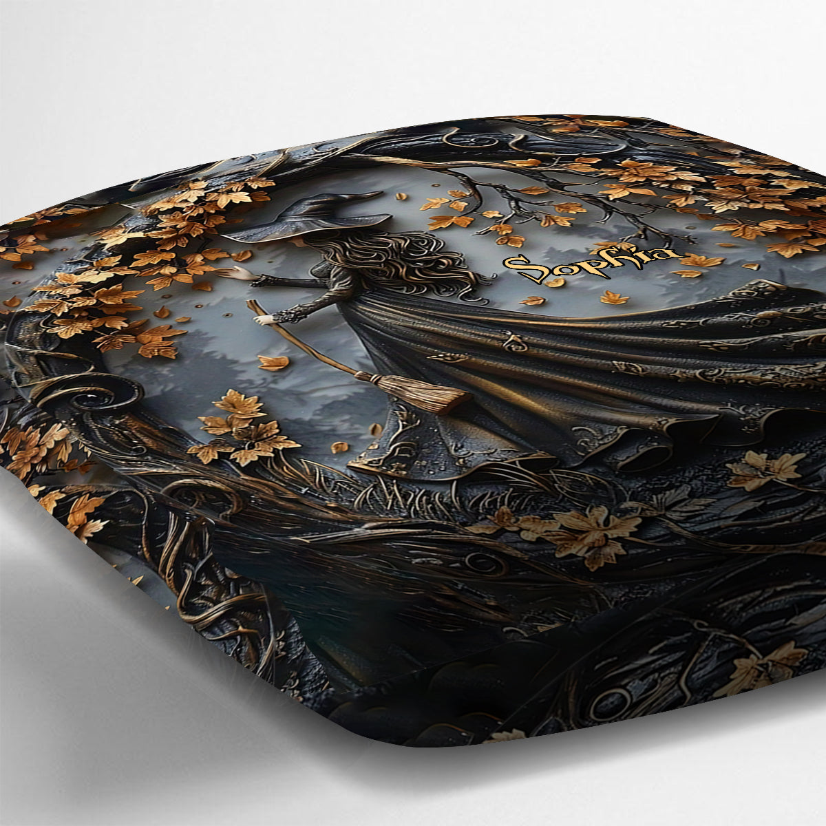 Belle Sorcière - Coussin décoratif personnalisé Sorcière