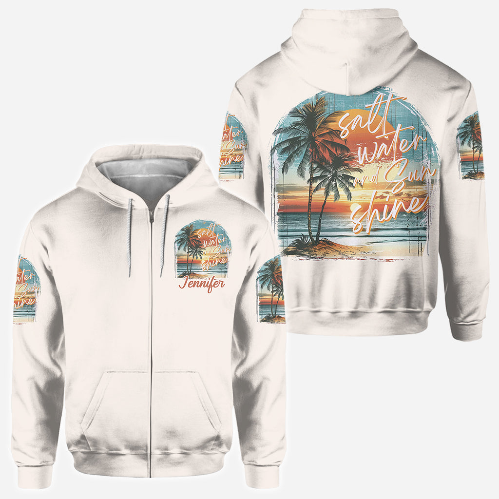 T-shirt personnalisé « Salt Water Sunshine » pour amoureux de la mer