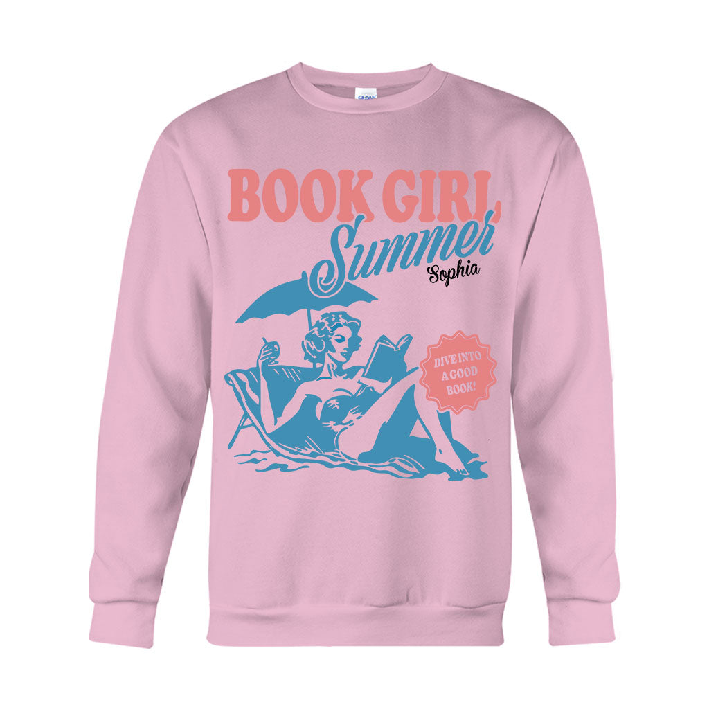 L'été des filles de livres - T-shirt et sweat à capuche personnalisés « Livre »