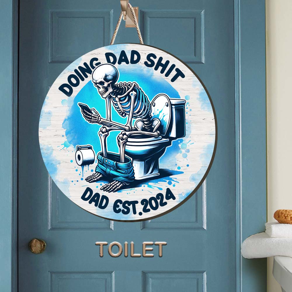 Faire des trucs de papa/papa/grand-père... - Panneau en bois personnalisé pour père