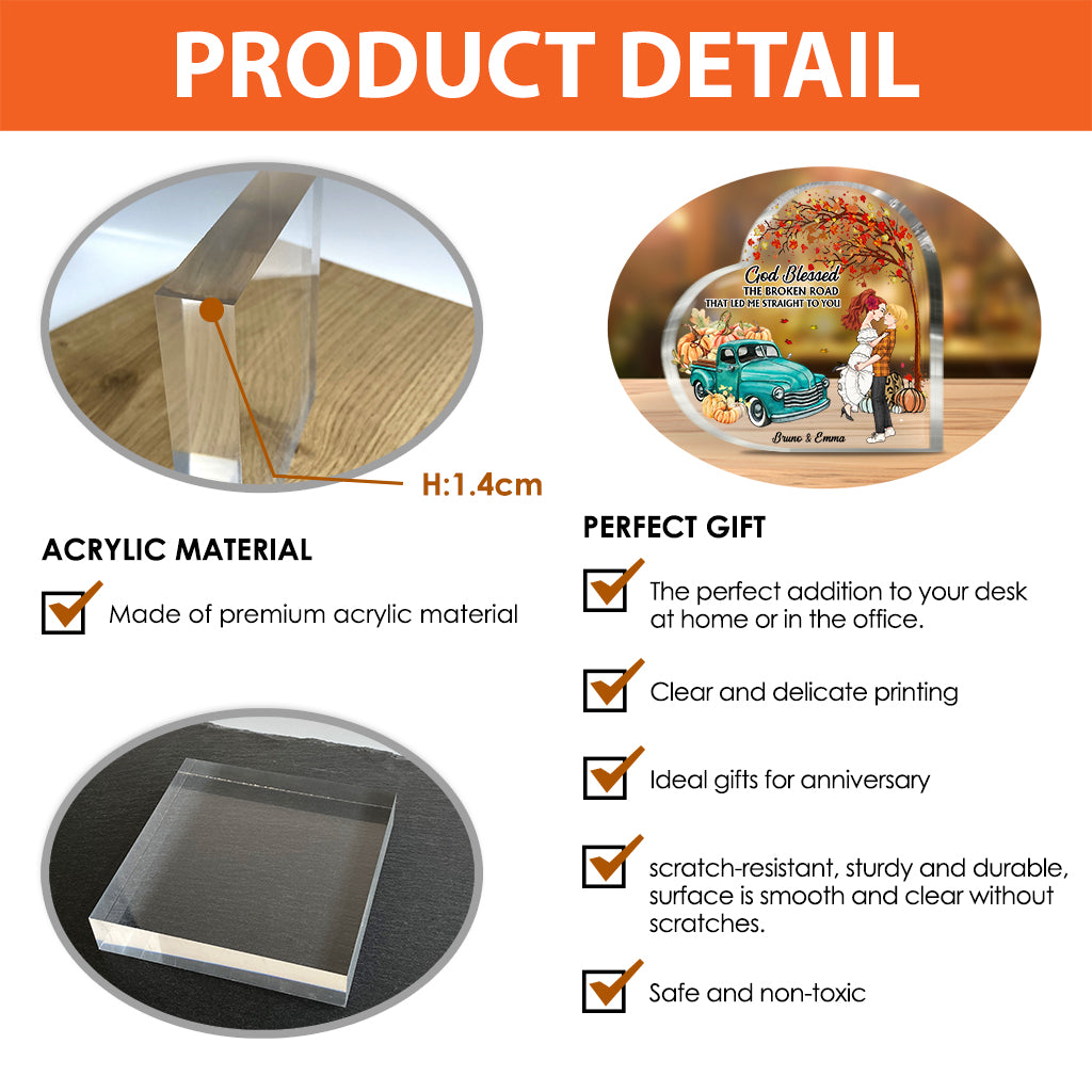 C'est la plus belle période de l'année - Plaque acrylique personnalisée pour couple