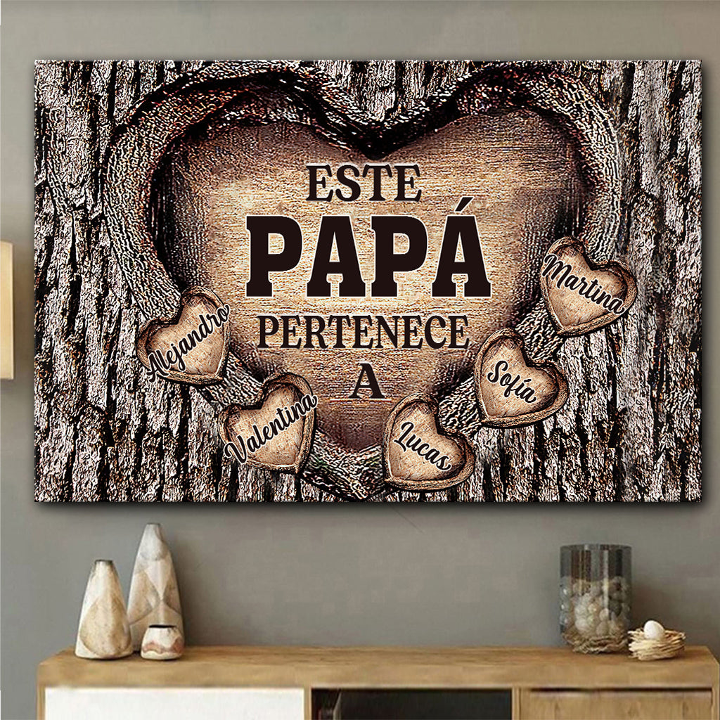 Para El Mejor Papá Del Mundo - Toile et affiche père personnalisées