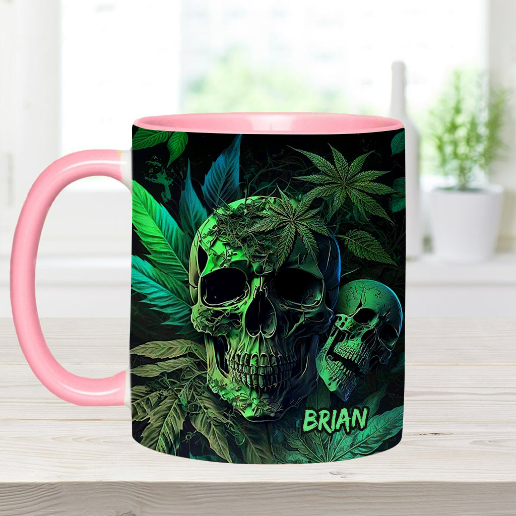 Mug personnalisé motif crâne de cannabis
