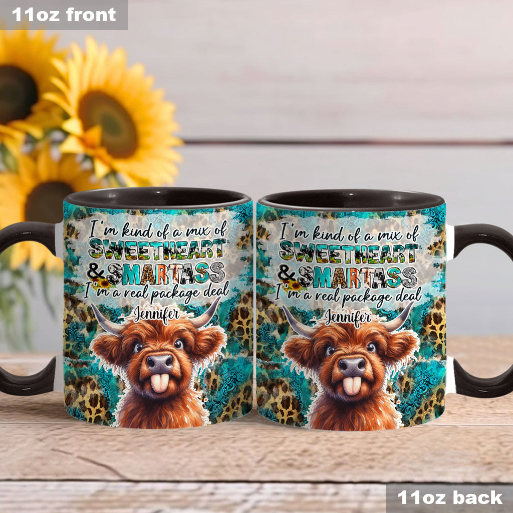Mug personnalisé « Vache des Highlands impertinente »