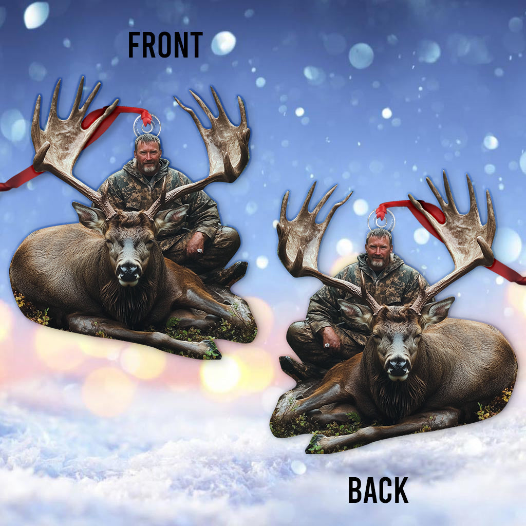 Any Photo Custom Onament - Personalized Hunting Custom Shaped Ornament