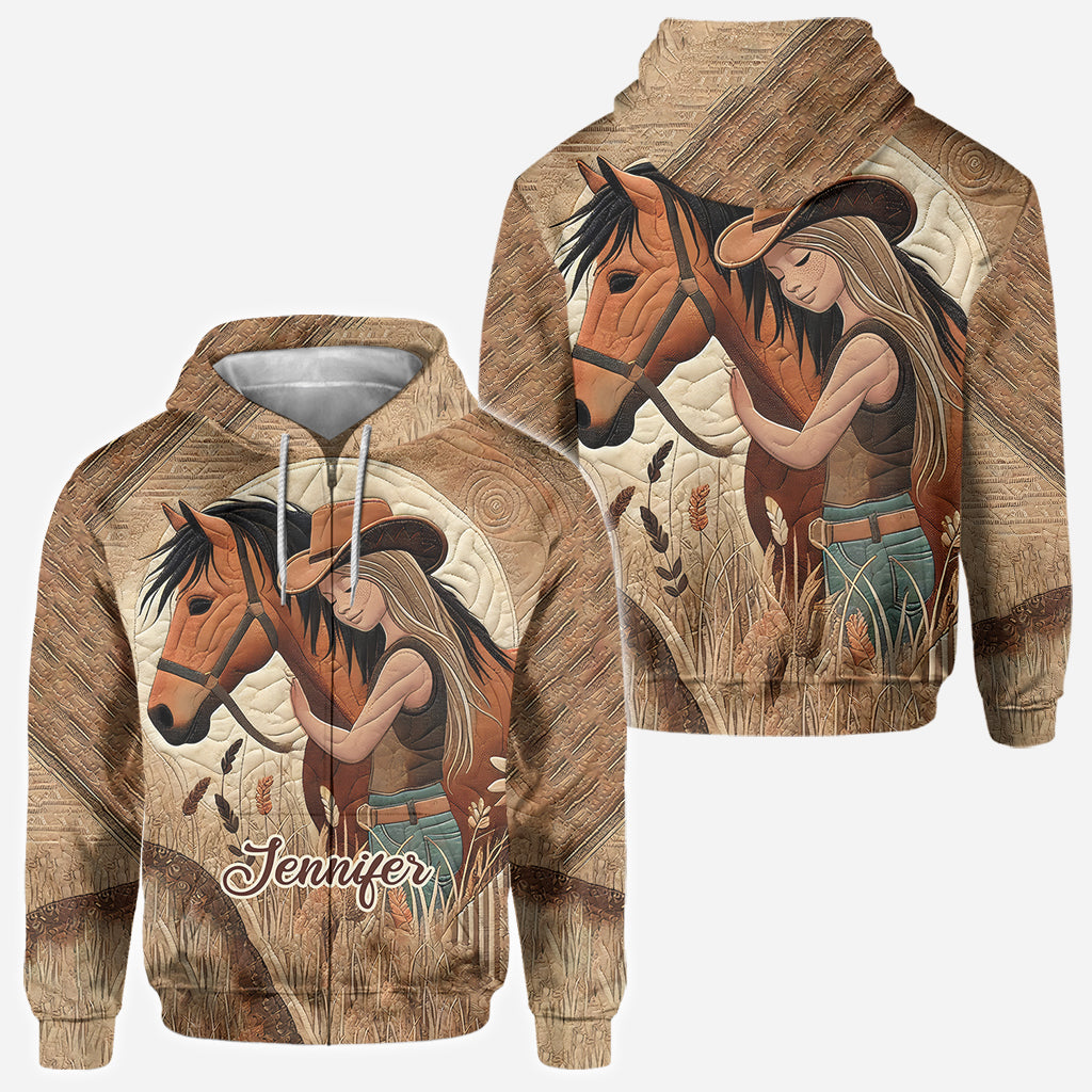 Amoureux des chevaux - T-shirt personnalisé avec motif cheval