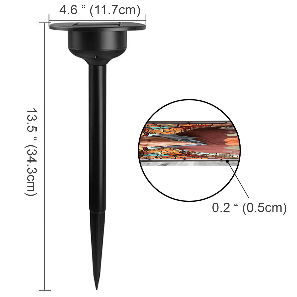 Je suis toujours avec toi - Lampe solaire commémorative personnalisée pour jardin