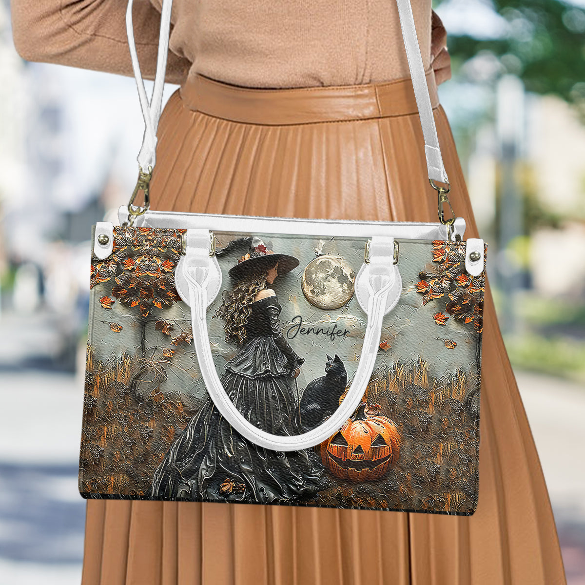 Beautiful Witch - Personalized Witch Leather Handbag