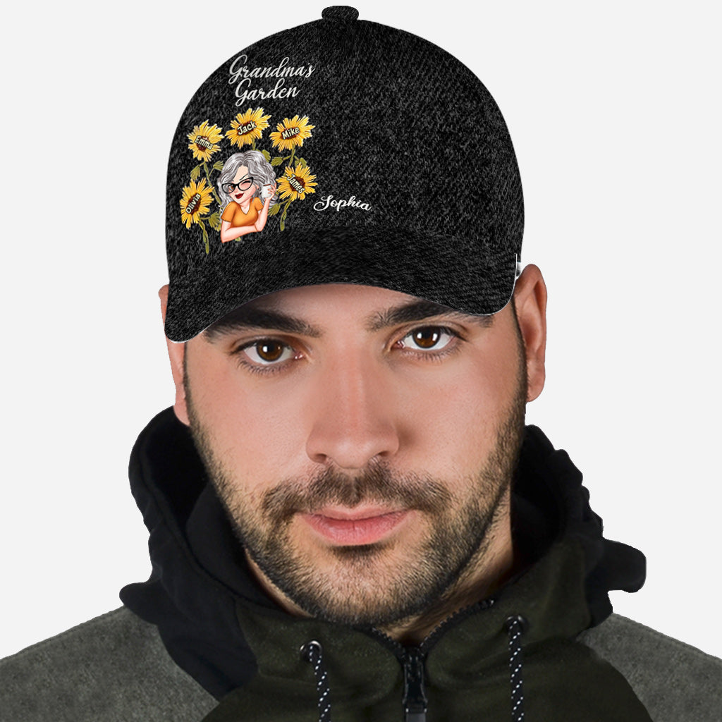 Fleurs sauvages du jardin de grand-mère - Casquette classique personnalisée pour grand-mère