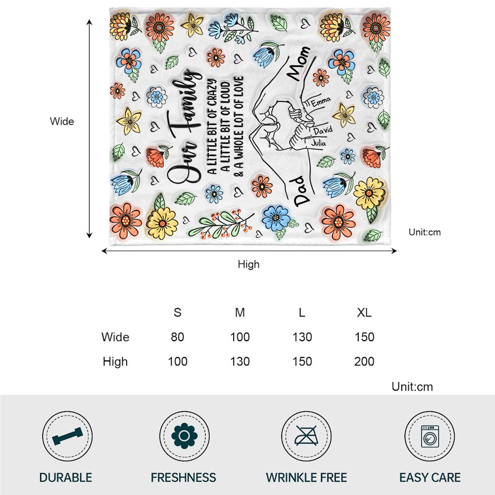 Our Family - Personalized Family Blanket