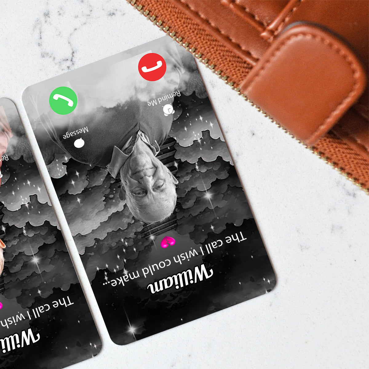 The Call I Wish I Could Take - Personalized Memorial Wallet Insert Card