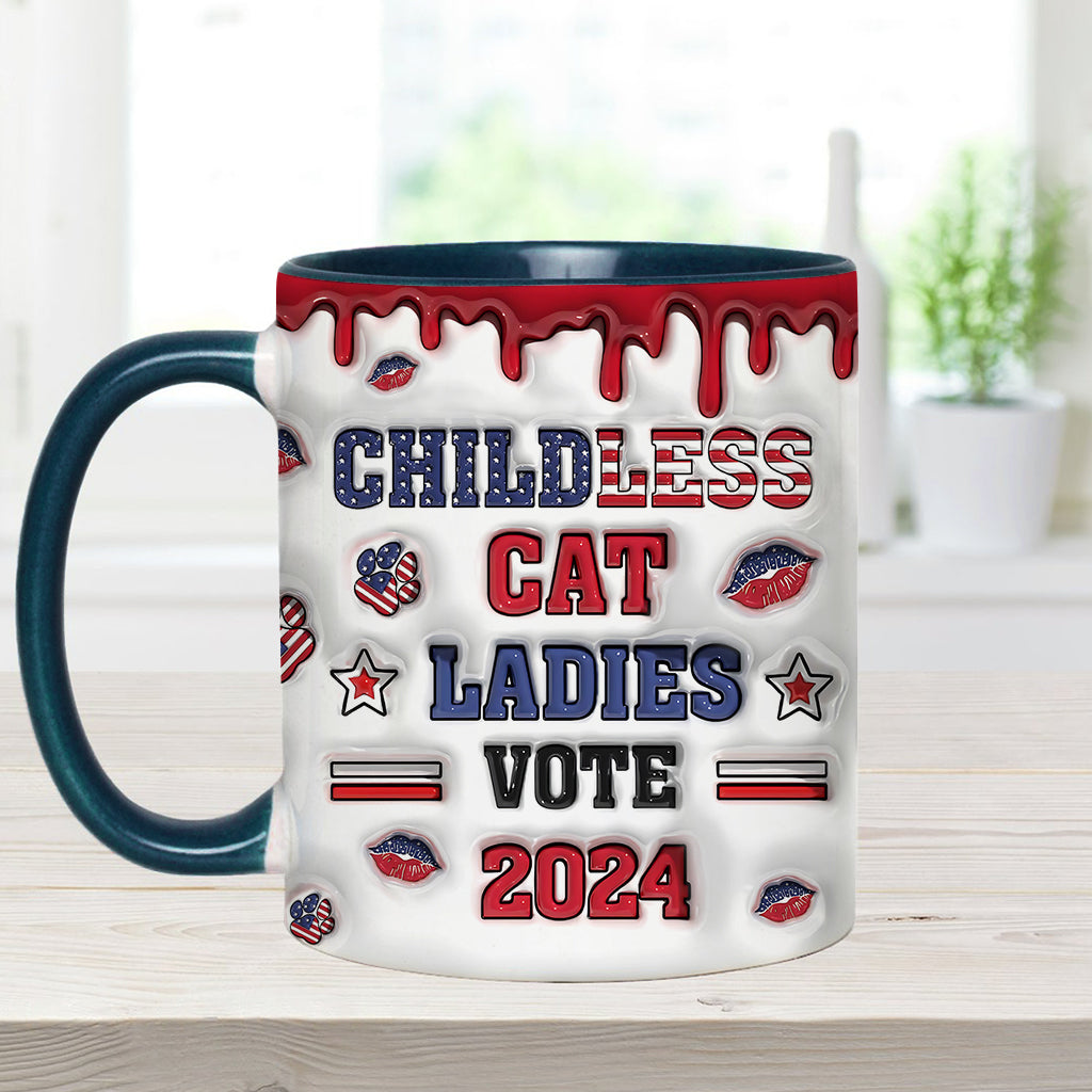 Childless Cat Ladies - Personalized Cat Accent Mug