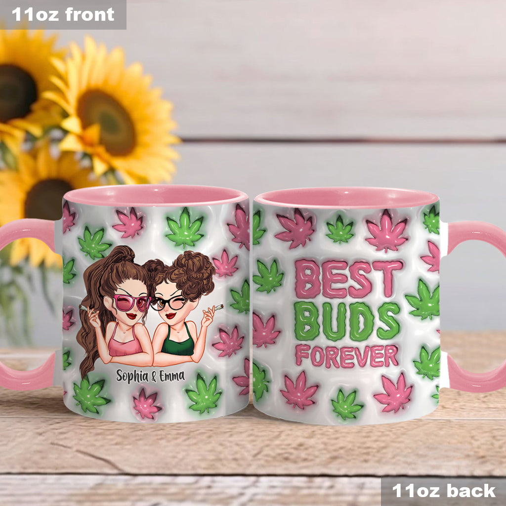 Meilleurs potes pour toujours - Mug personnalisé avec motif cannabis
