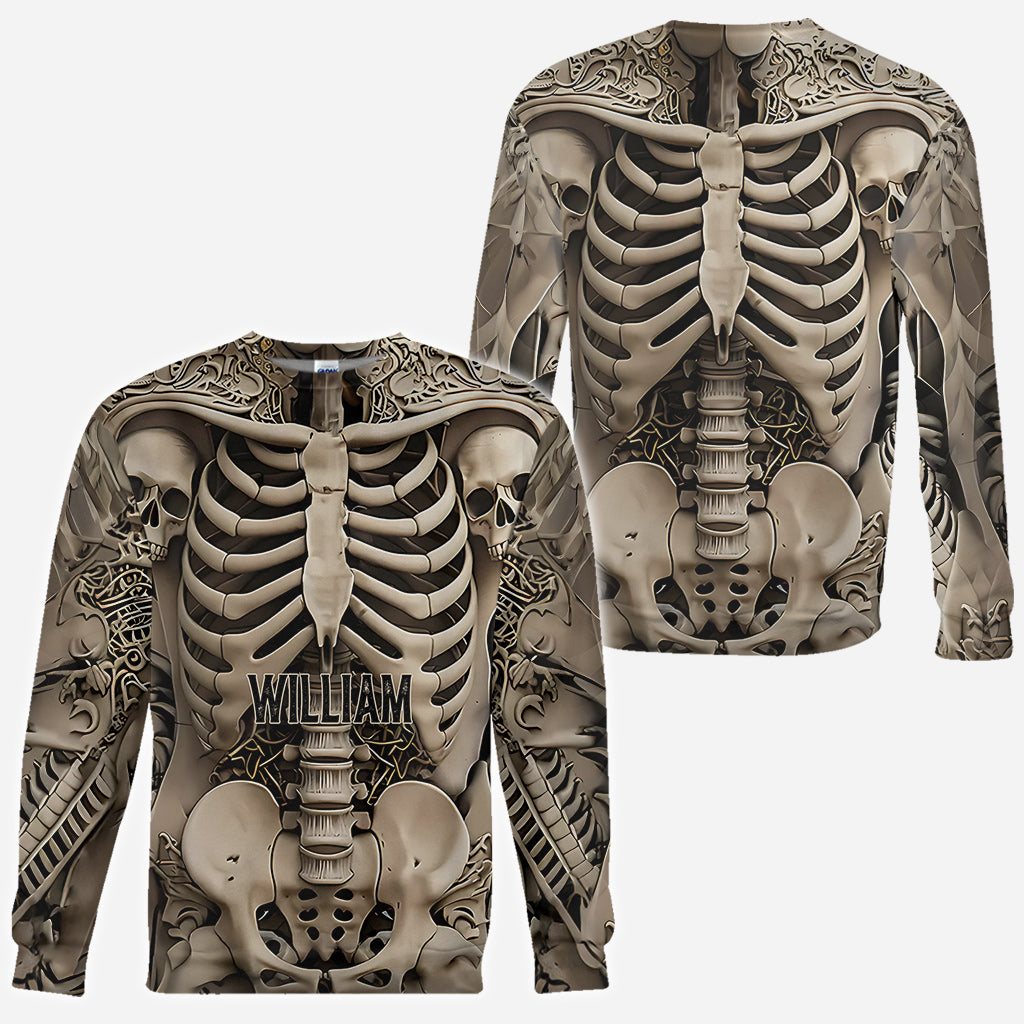 T-shirt personnalisé « Love Skulls » avec motif tête de mort.