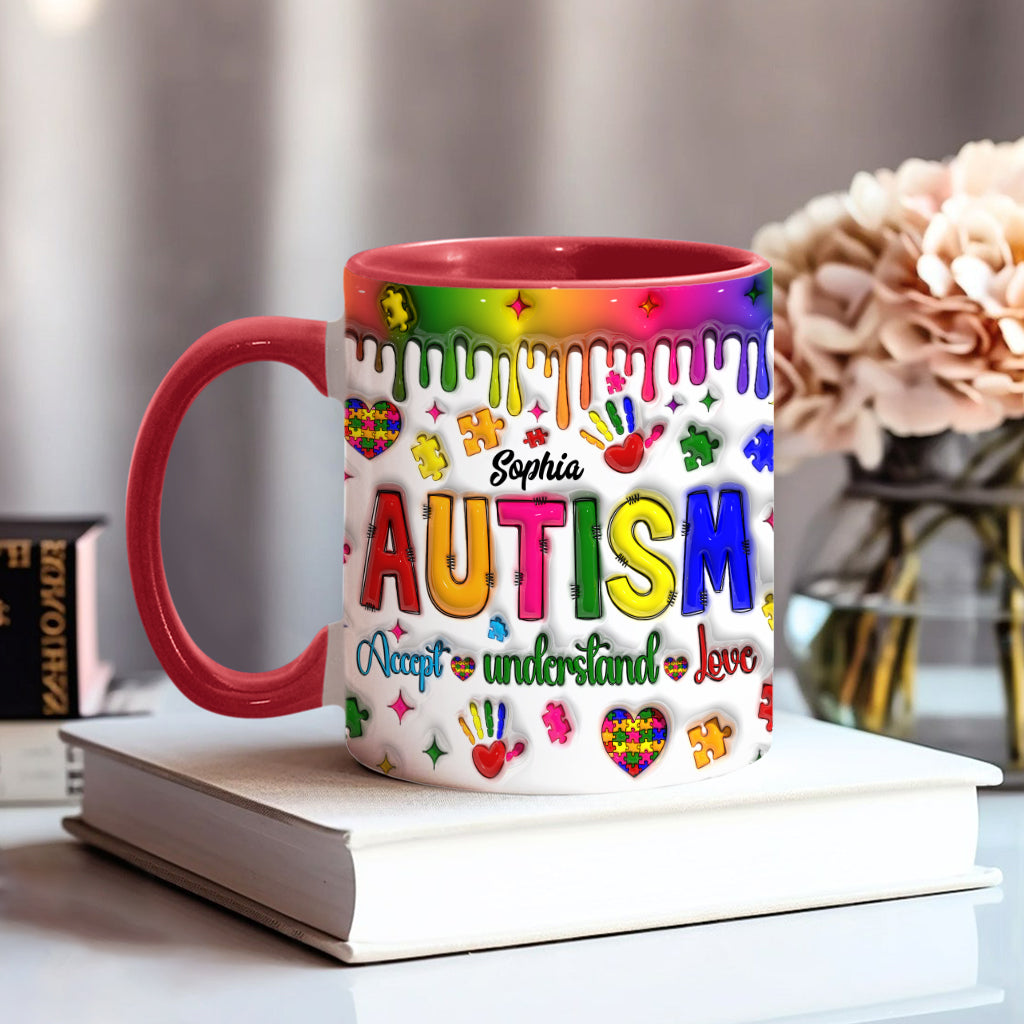 Sensibilisation à l'autisme - Mug personnalisé pour la sensibilisation à l'autisme