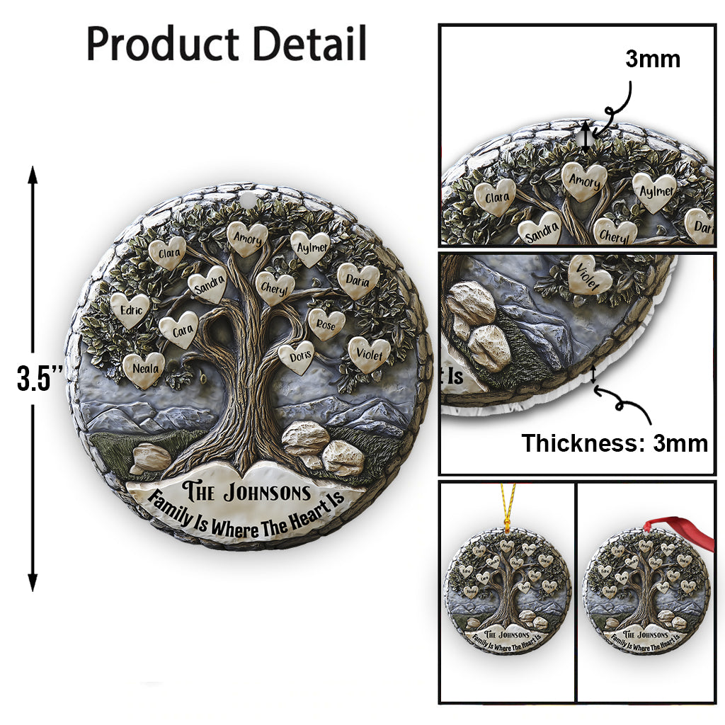 Merry Christmas - Personalized Family Ornament