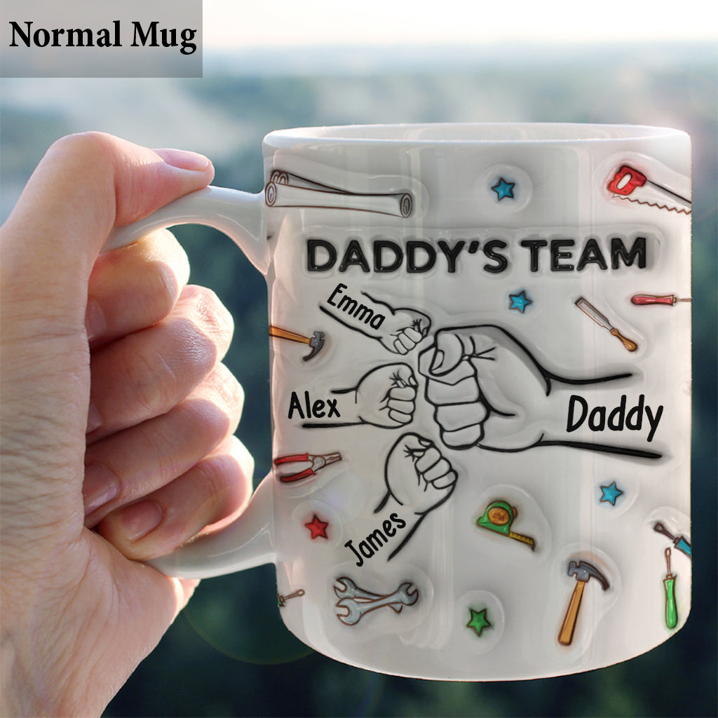 L'équipe de papa - Mug personnalisé pour papa