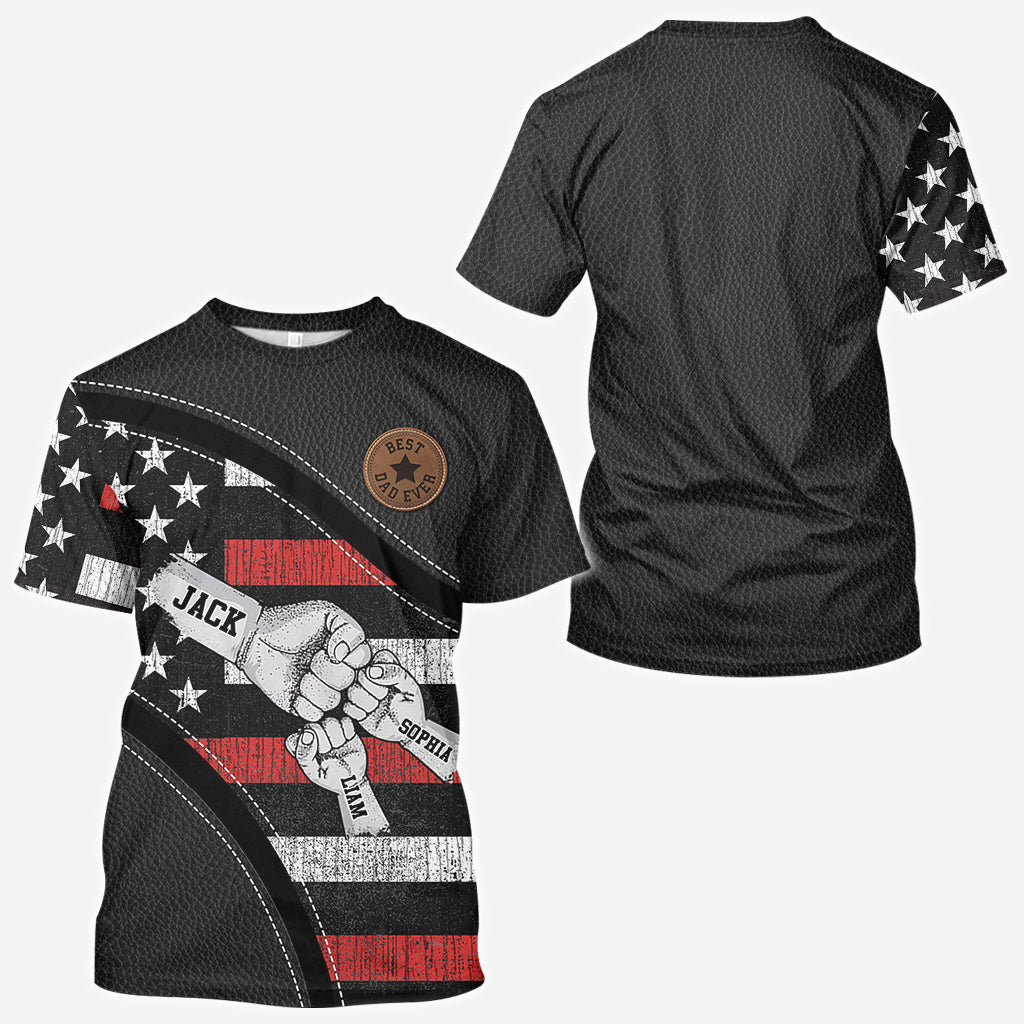 T-shirt personnalisé « Papa et enfants : check ! »