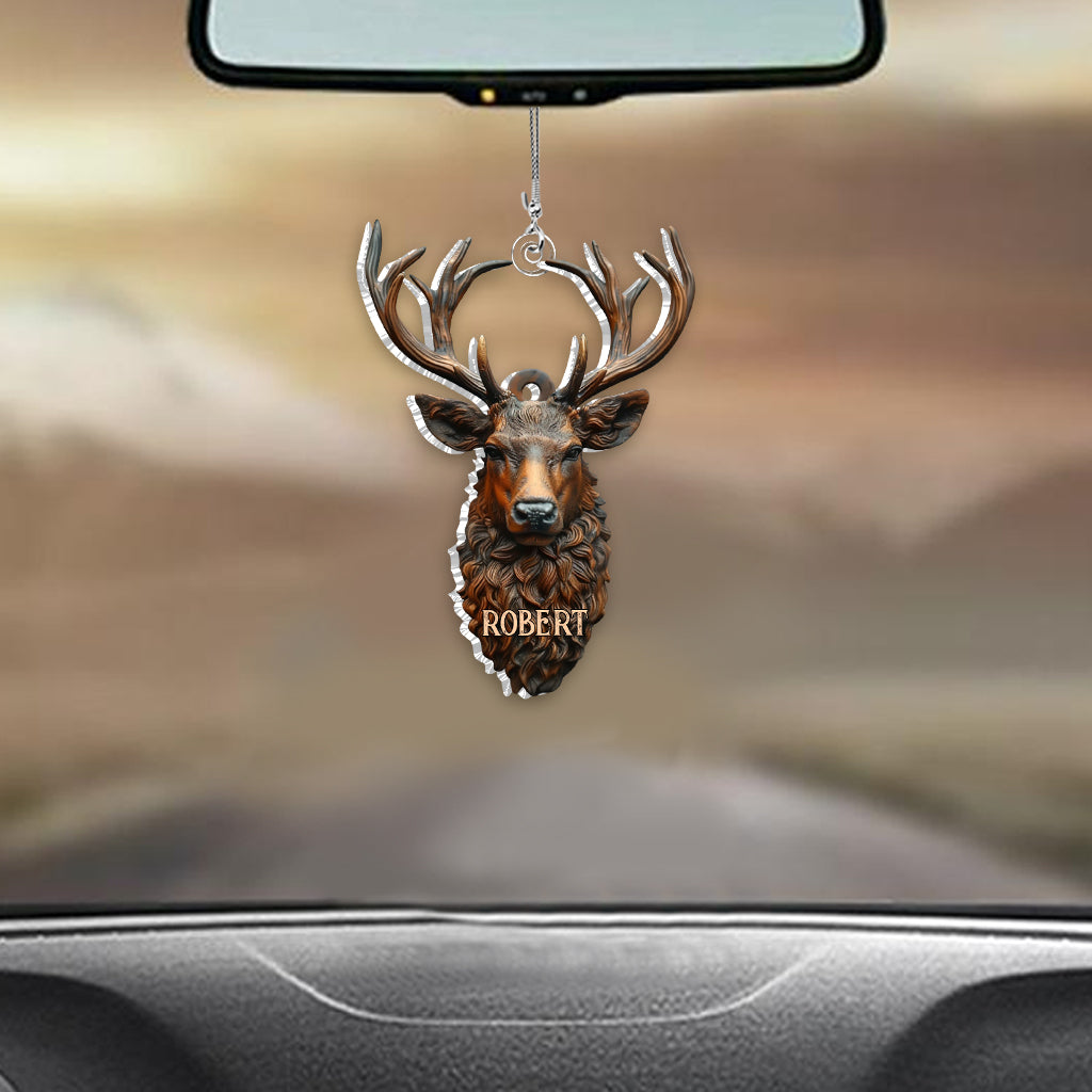 Stunning Deer - Personalized Hunting Car Ornament