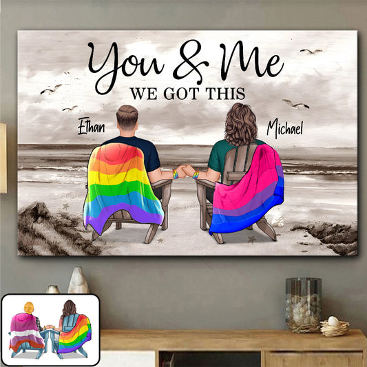 On y arrive - Toile et affiche personnalisées de soutien LGBT