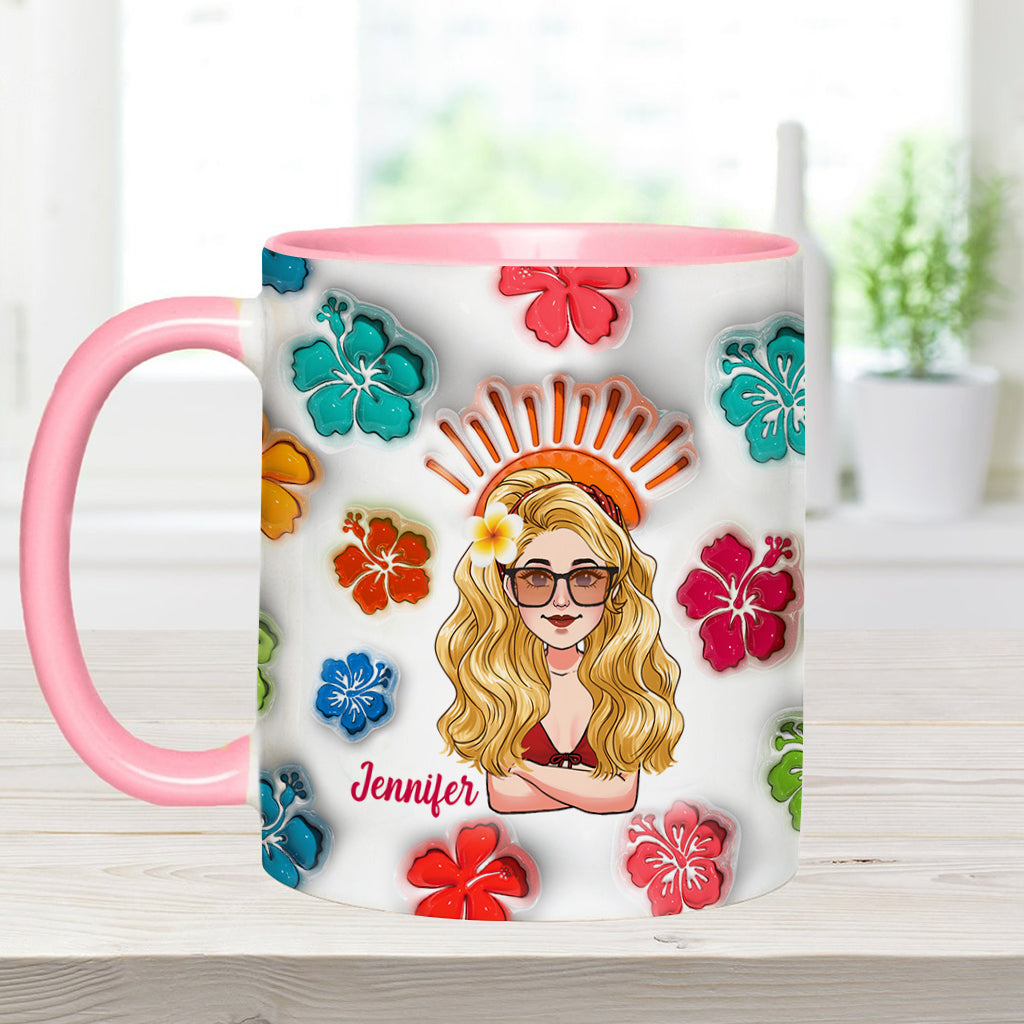 Ambiance estivale - Mug personnalisé « Amoureux de la mer »