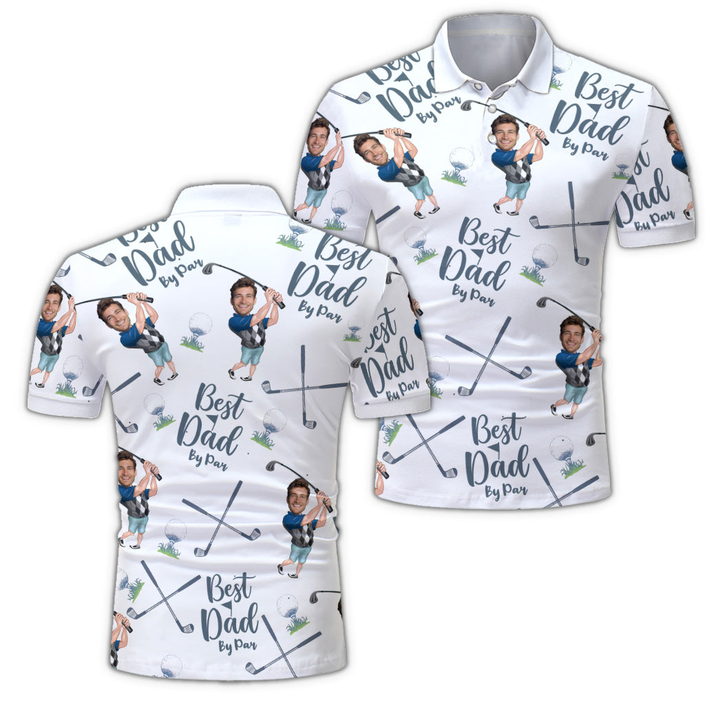 Meilleur papa/papa/grand-mère... Par Par - Polo de golf personnalisé