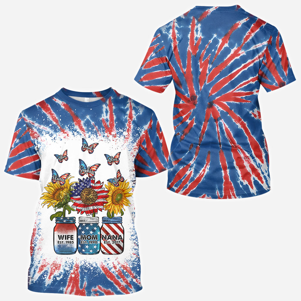 Wife Mom Nana - Personalized Grandma All Over Shirt