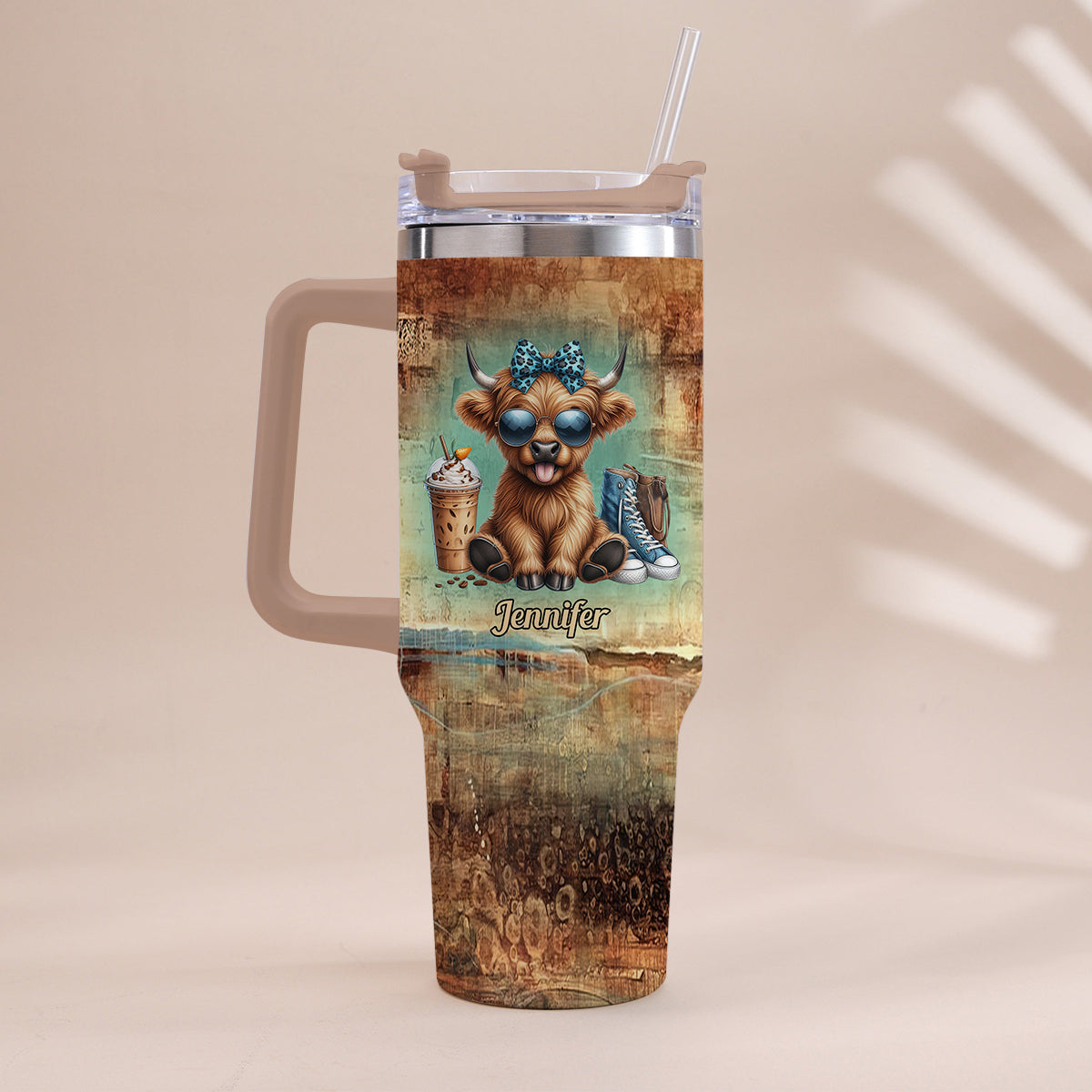 I'm Not A Hot Mess - Personalized Tumbler With Handle