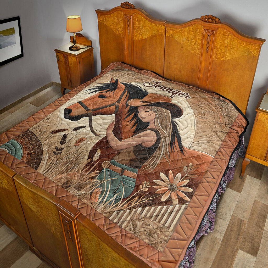 Amoureux des chevaux - Couverture personnalisée sur le thème des chevaux